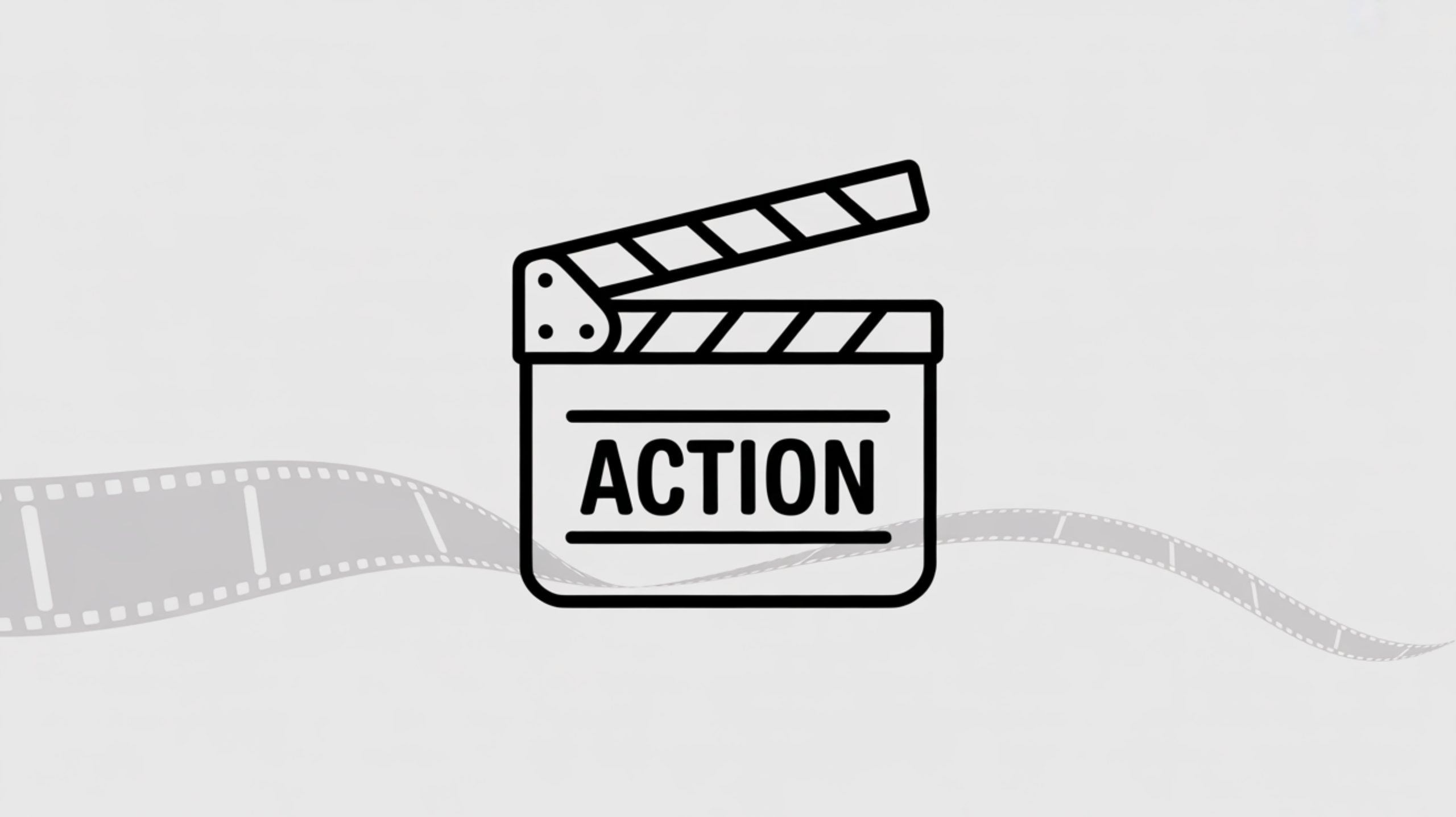 Action movie clapperboard film industry filmmaking cinema production director scene take hollywood icon